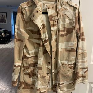 Forever 21 oversized neutral camo jacket